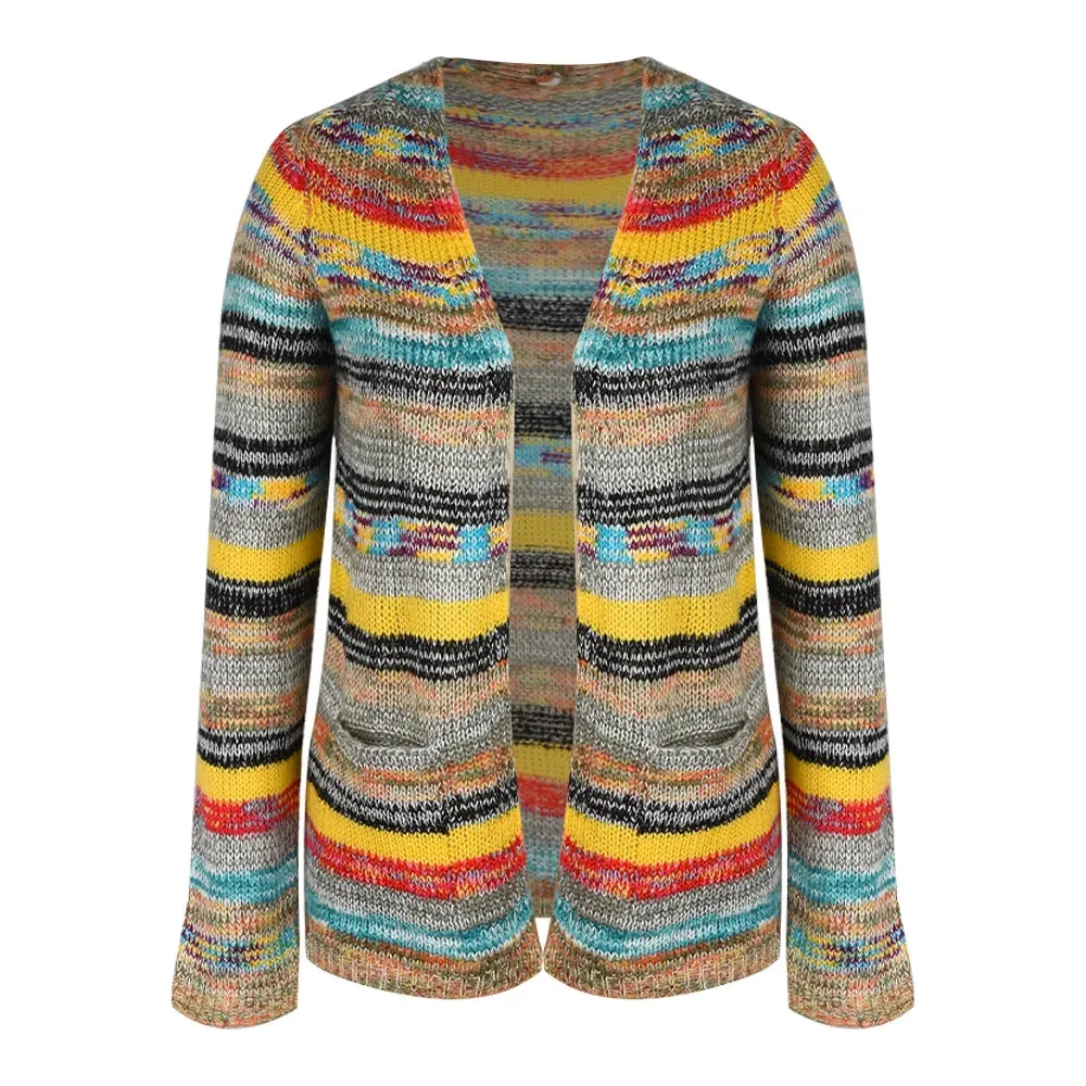 ALISTAIR | KNITTED MULTICOLRED CARDIGAN Knitted