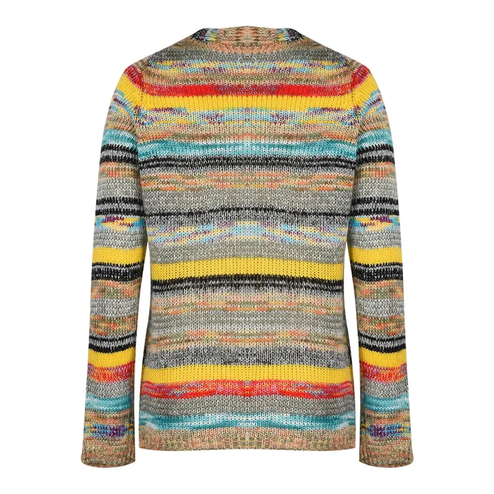 ALISTAIR | KNITTED MULTICOLRED CARDIGAN Knitted