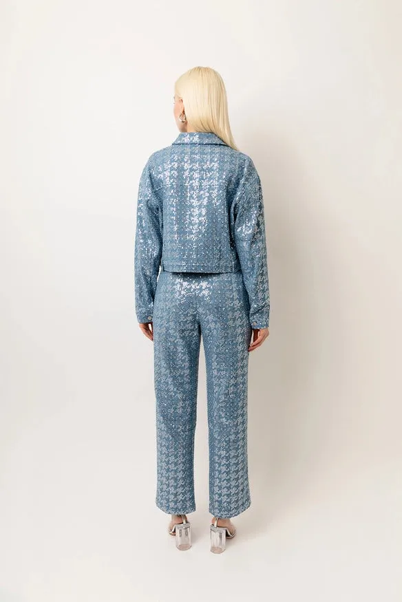 Bambi Sequin Denim Jacket