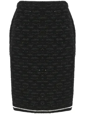 Black Knee-Length Midi Skirts for Women