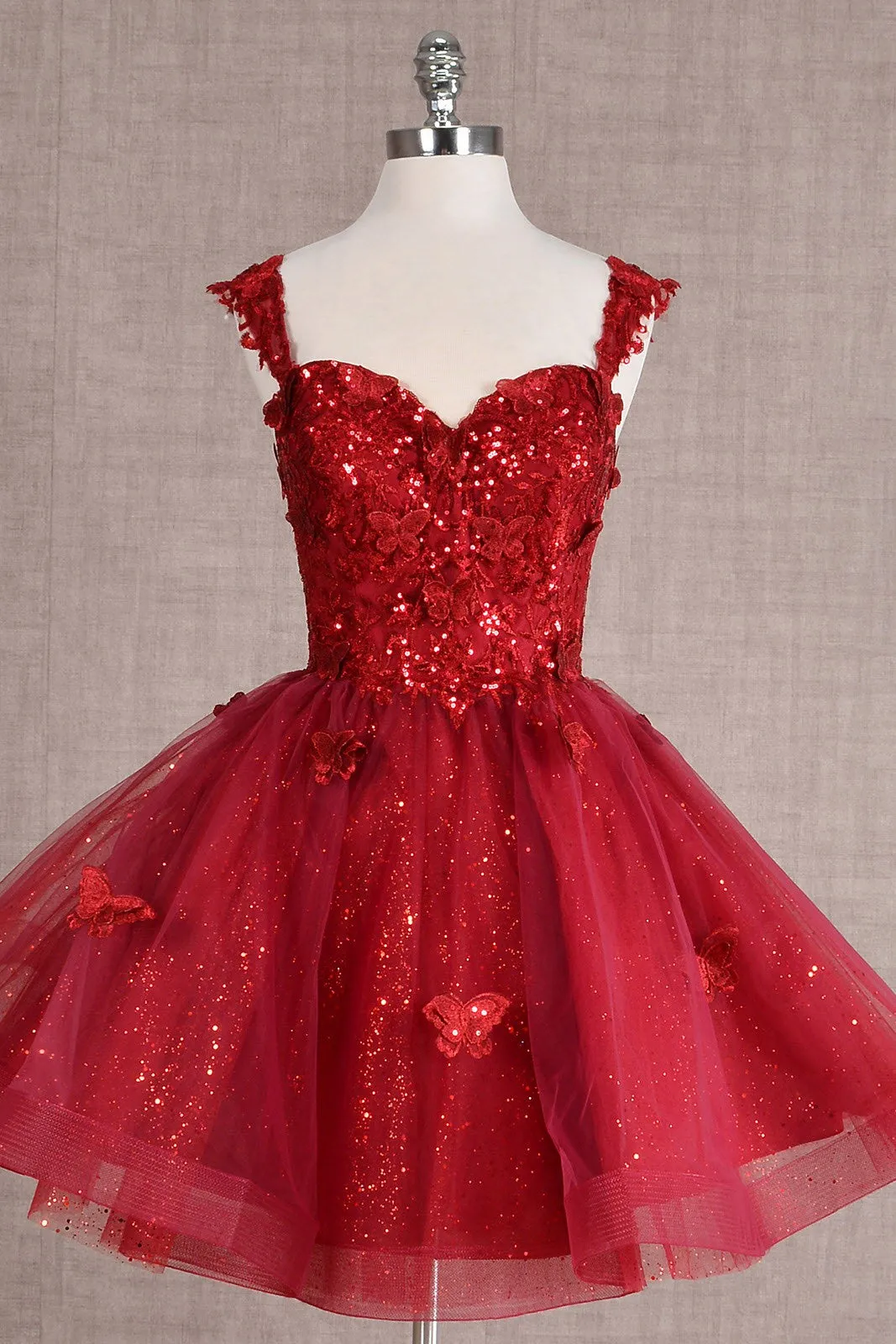 Butterfly Lace/Embroidery Cocktail Dress