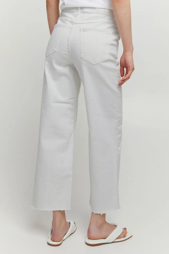Byoung Bykato Wide Leg Jeans Off White