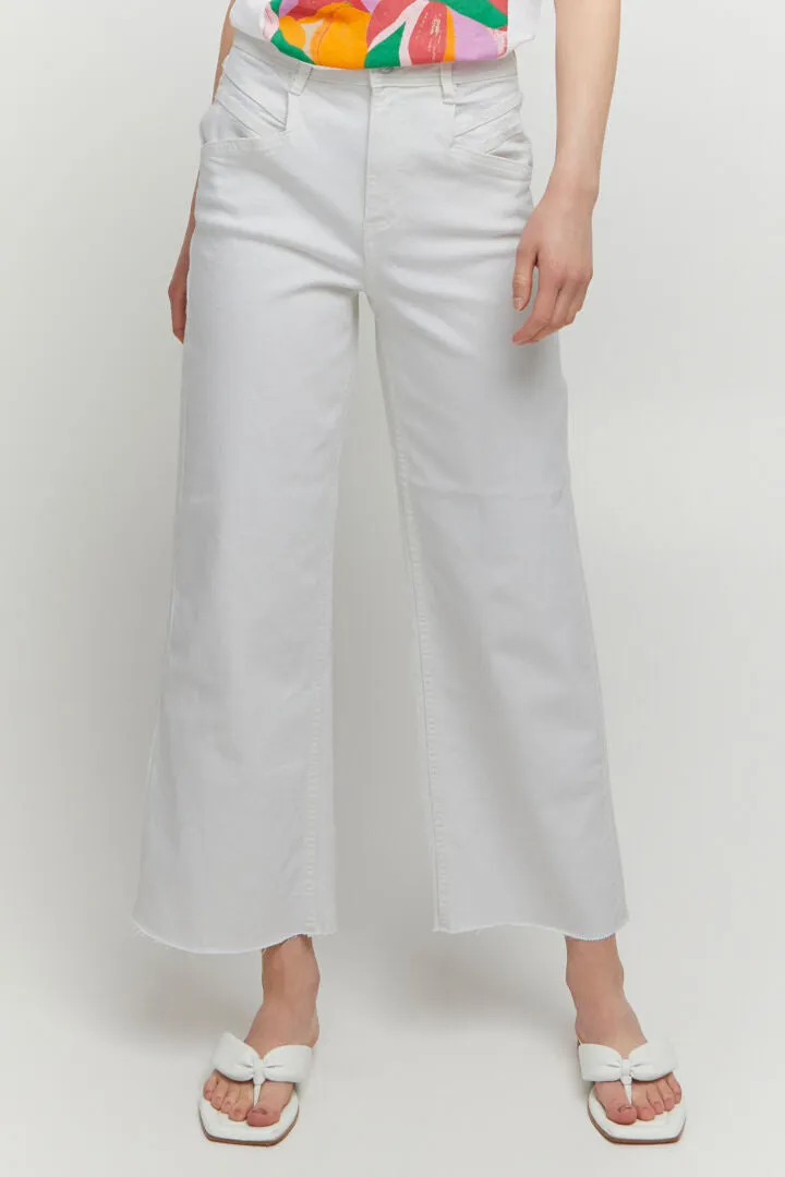 Byoung Bykato Wide Leg Jeans Off White