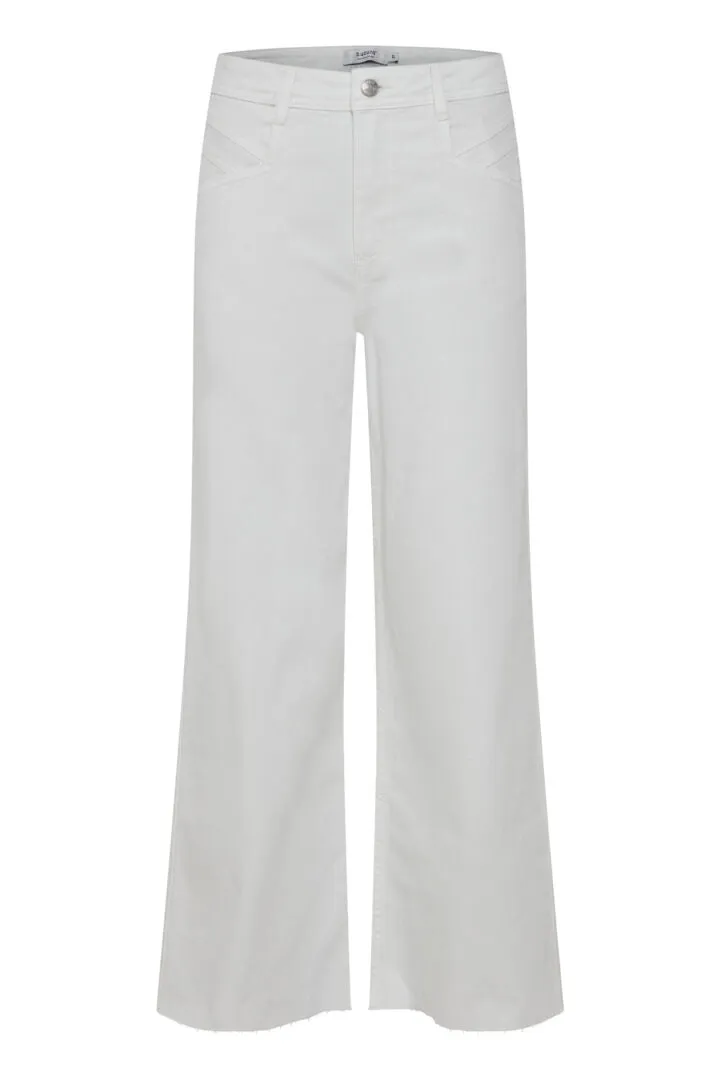 Byoung Bykato Wide Leg Jeans Off White