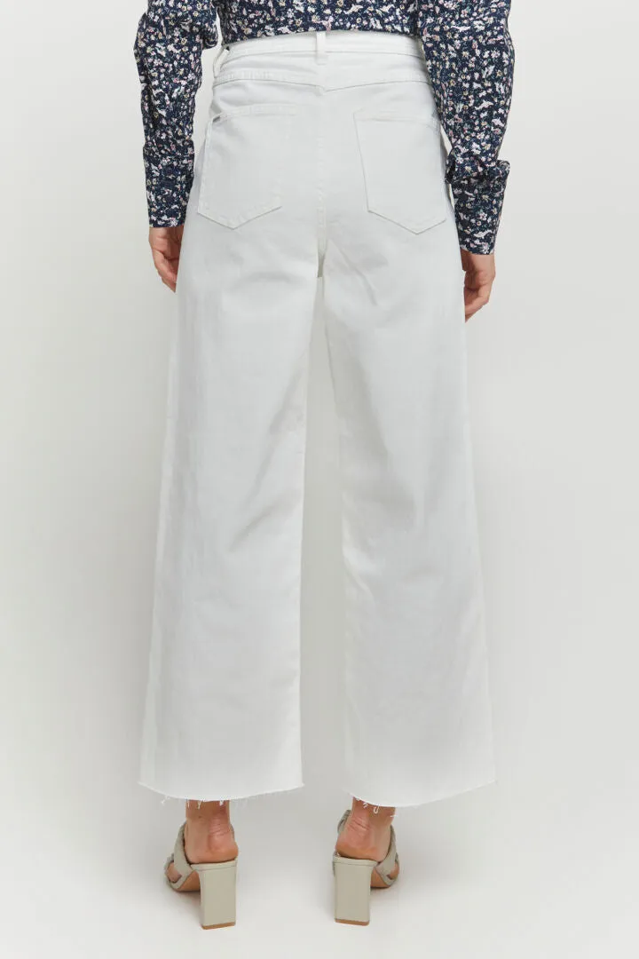 Byoung Bykato Wide Leg Jeans Off White