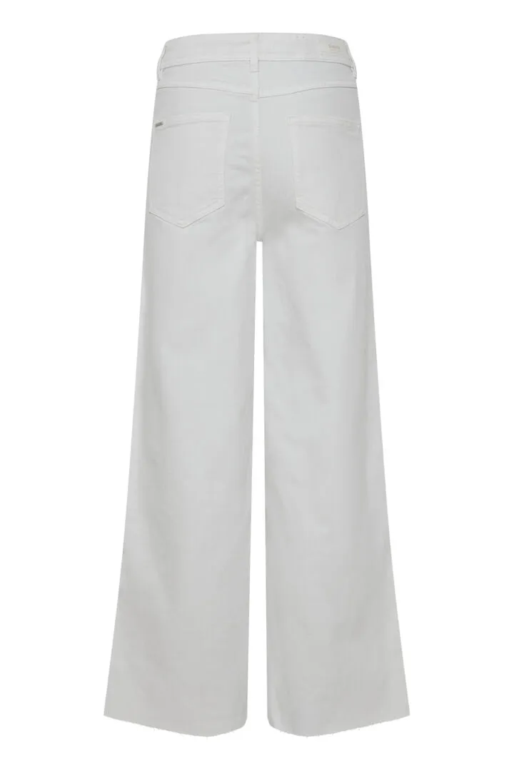 Byoung Bykato Wide Leg Jeans Off White