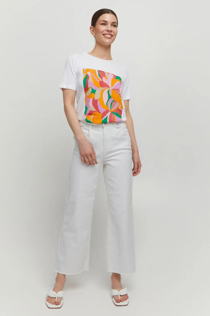 Byoung Bykato Wide Leg Jeans Off White
