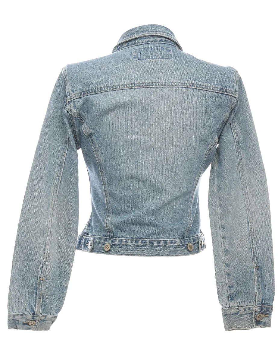 Denim Mid Wash Color jacket - S