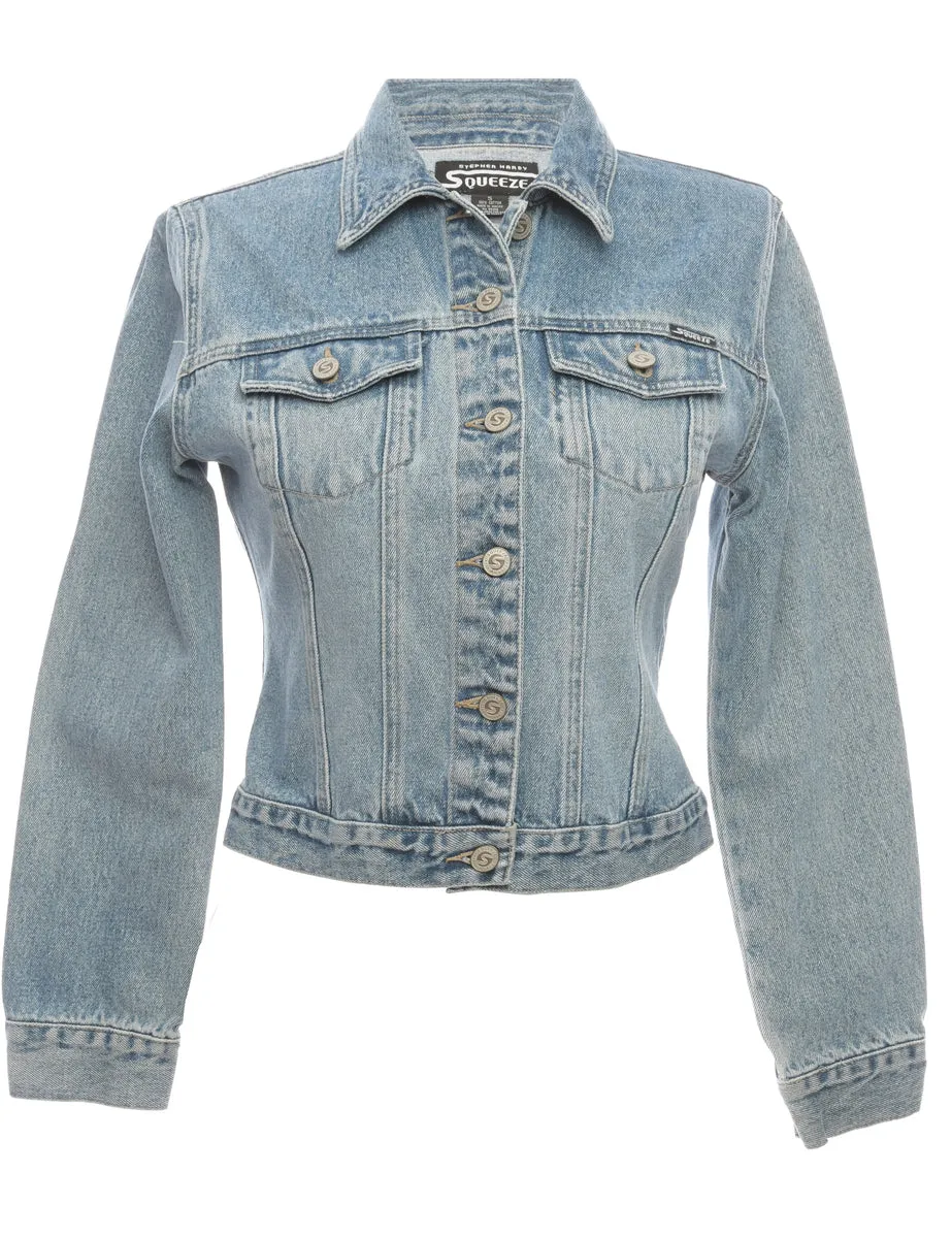 Denim Mid Wash Color jacket - S