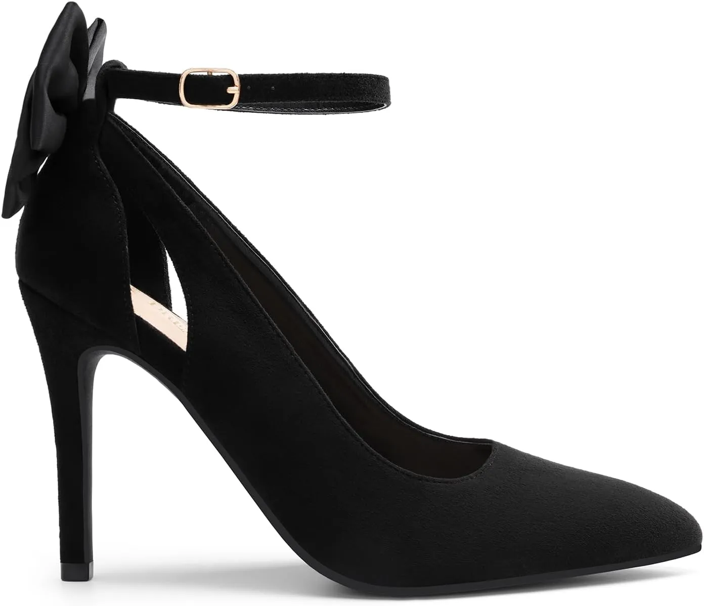 DREAM PAIRS Women's High Heels Stiletto Strappy Pointed Toe Bow Heel Pumps Sexy D'Orsay Party Wedding Dress Shoes