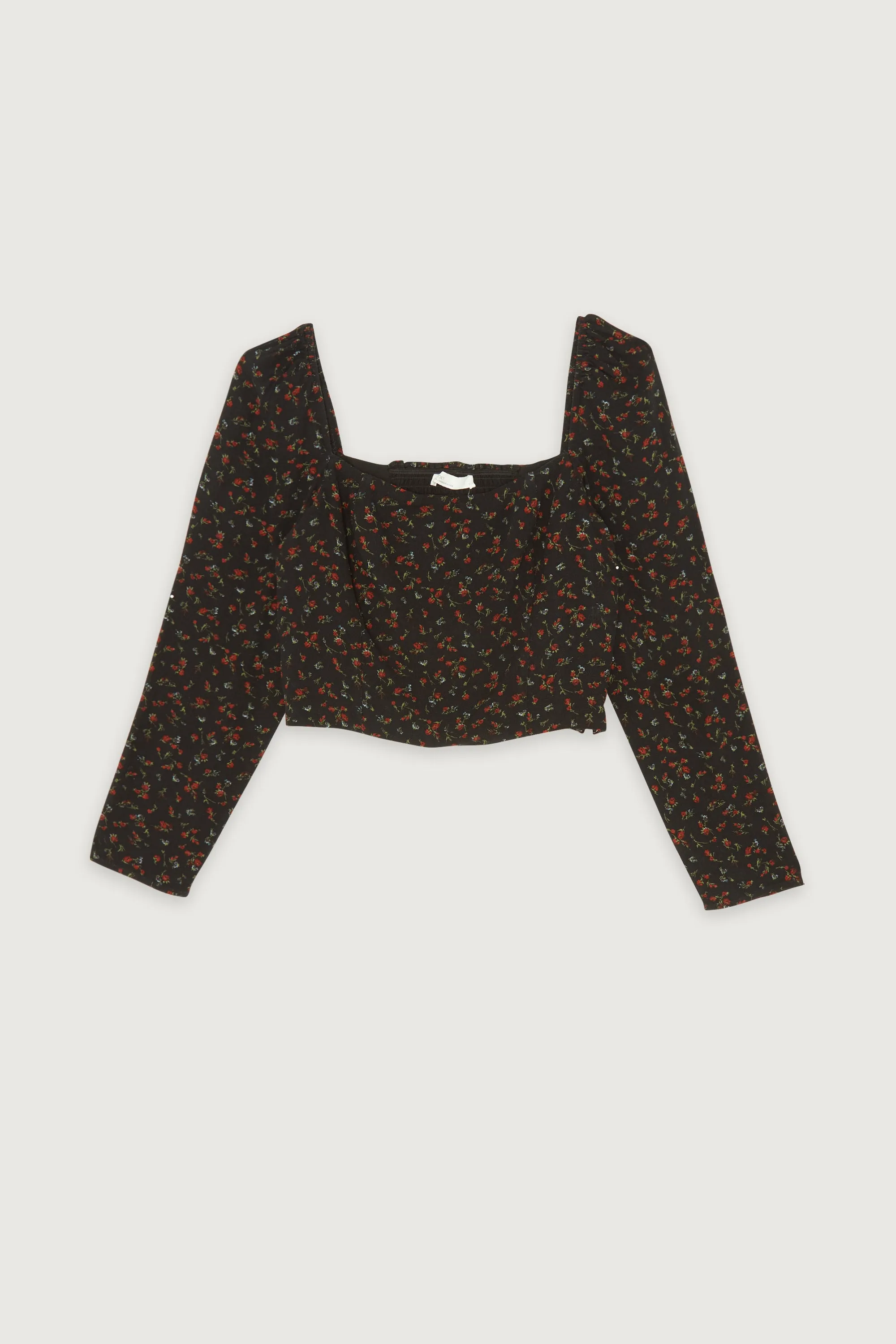 FLORAL SQUARE NECK BLOUSE
