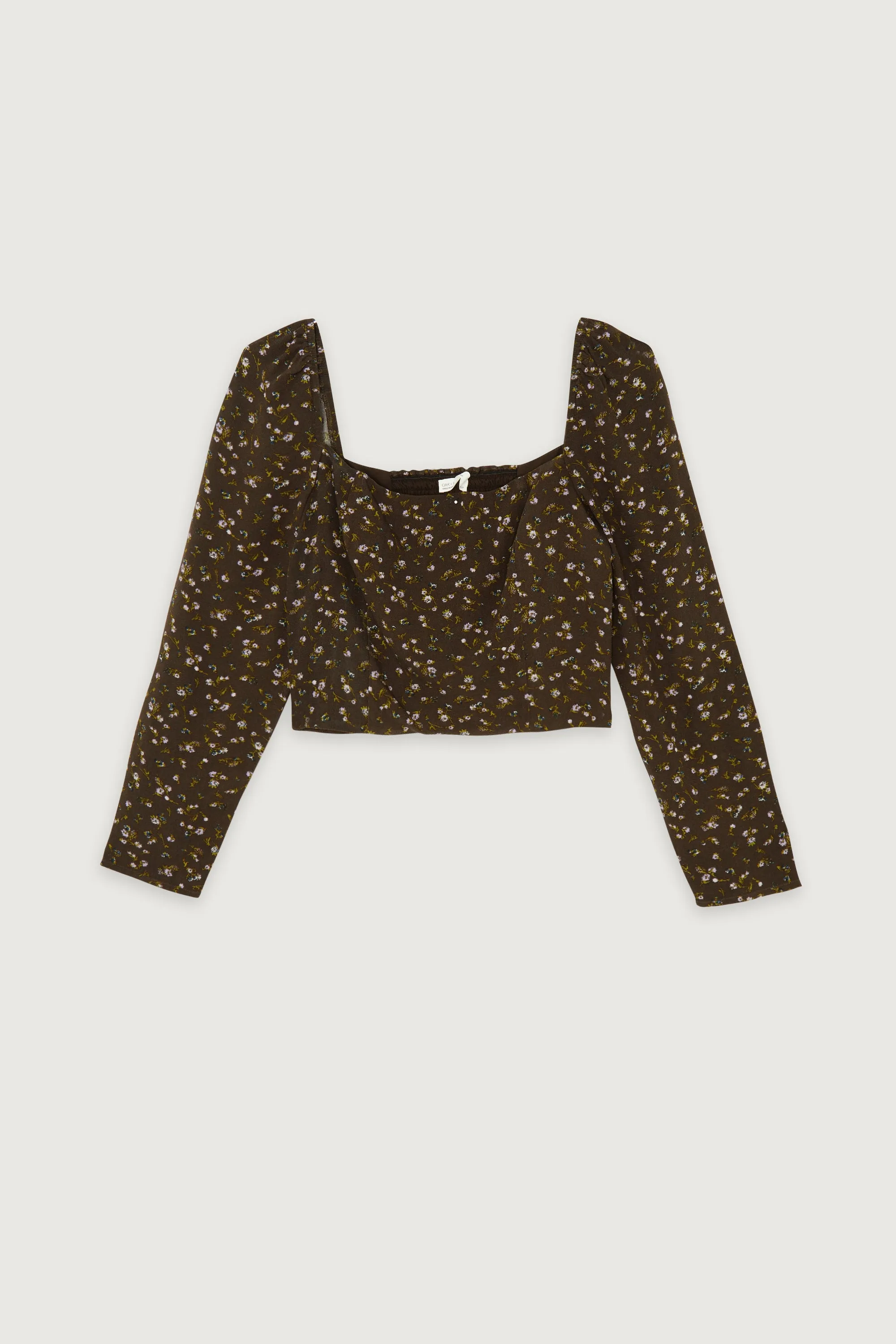 FLORAL SQUARE NECK BLOUSE