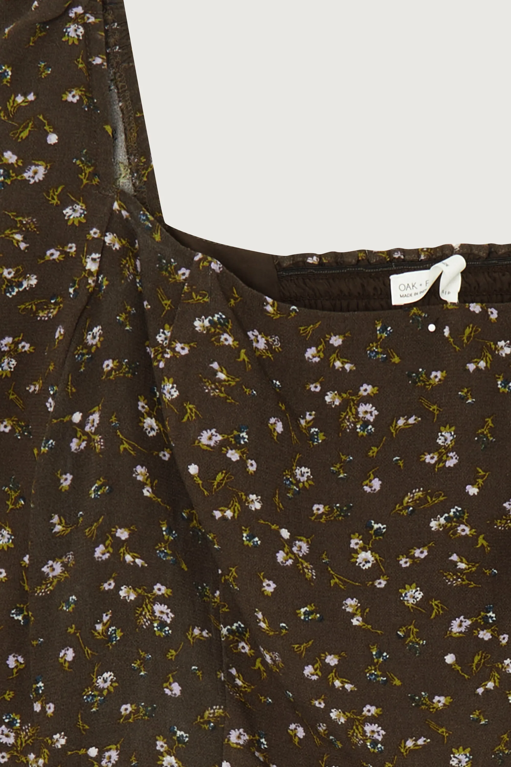 FLORAL SQUARE NECK BLOUSE