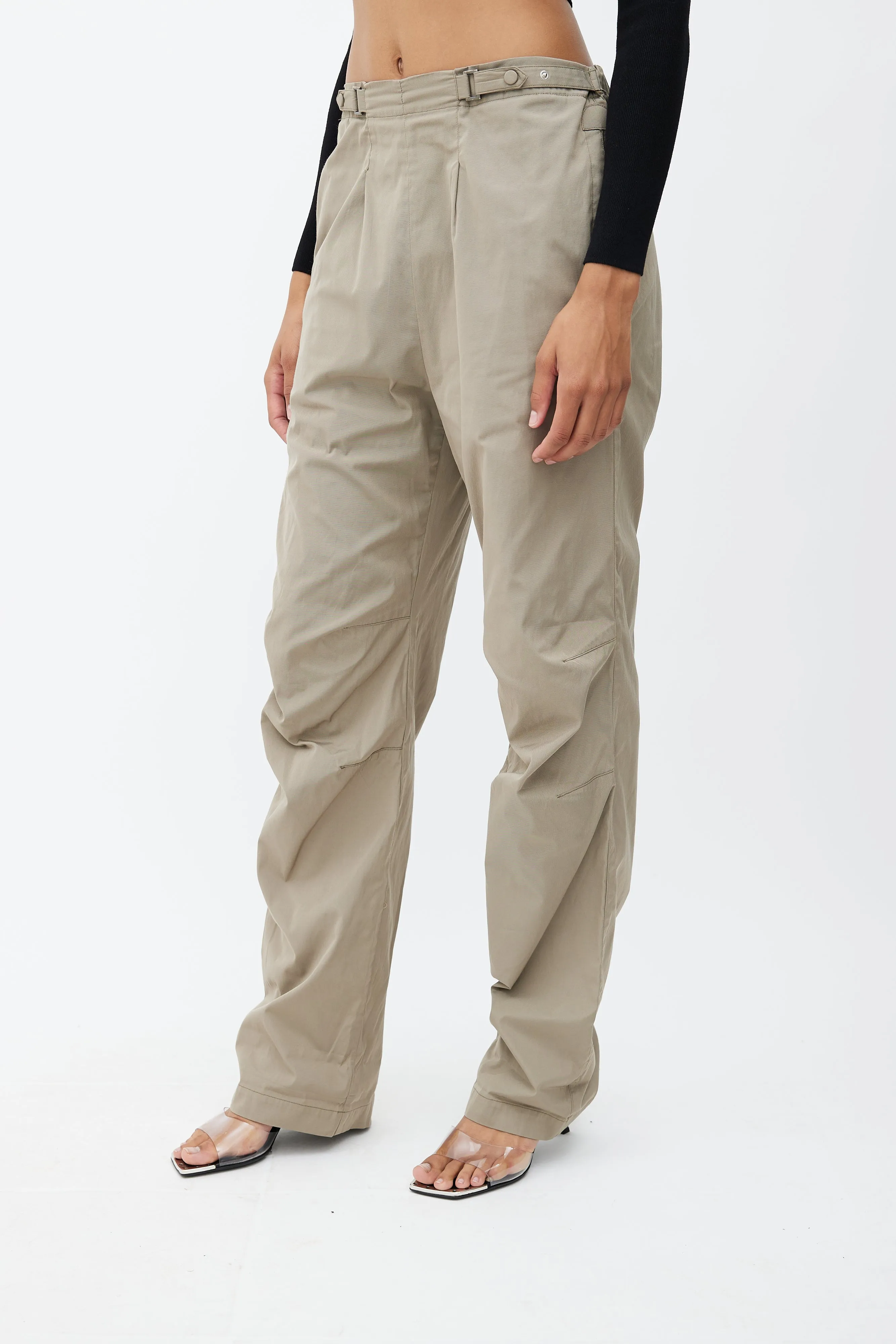 Green Wide Leg Trouser