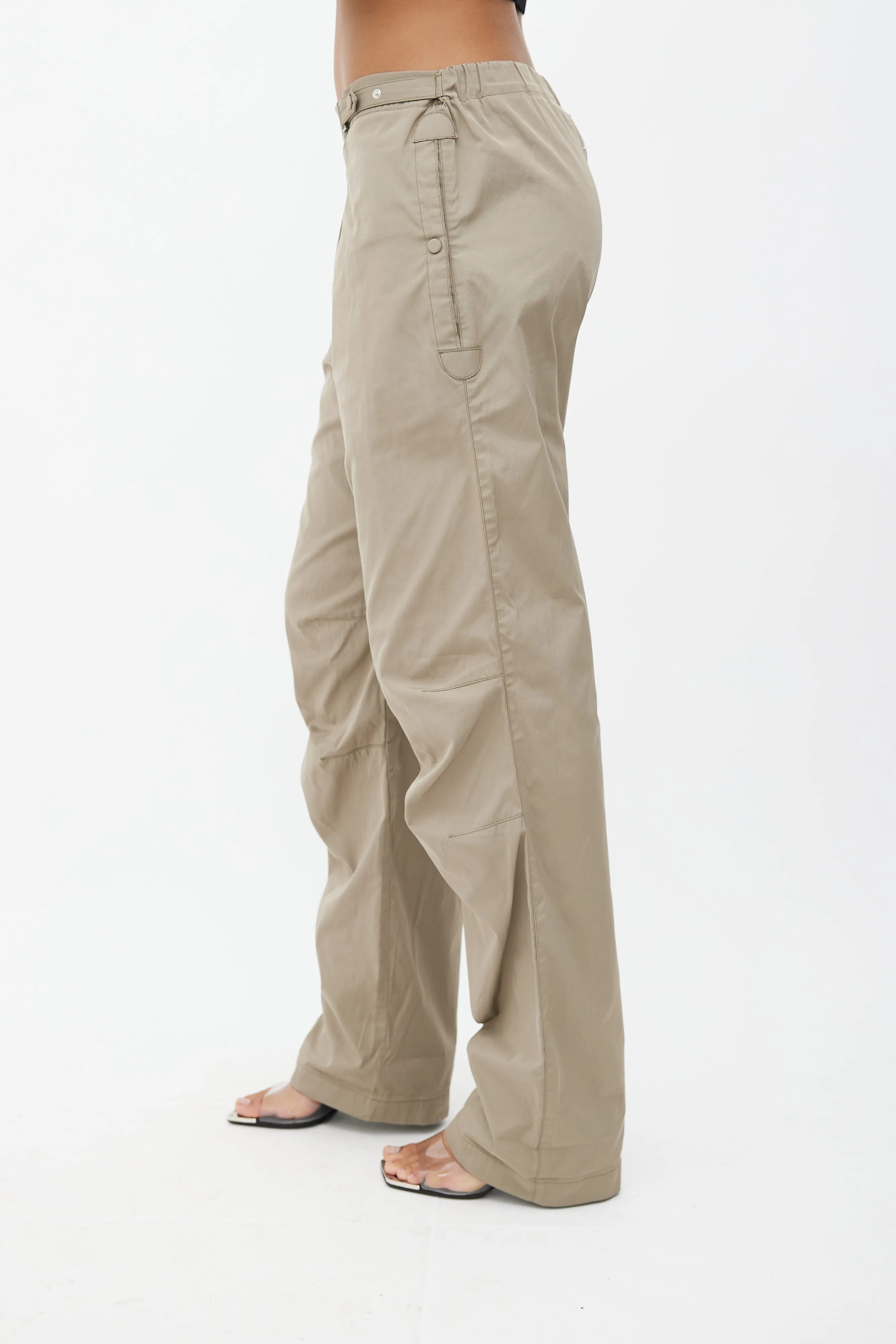 Green Wide Leg Trouser