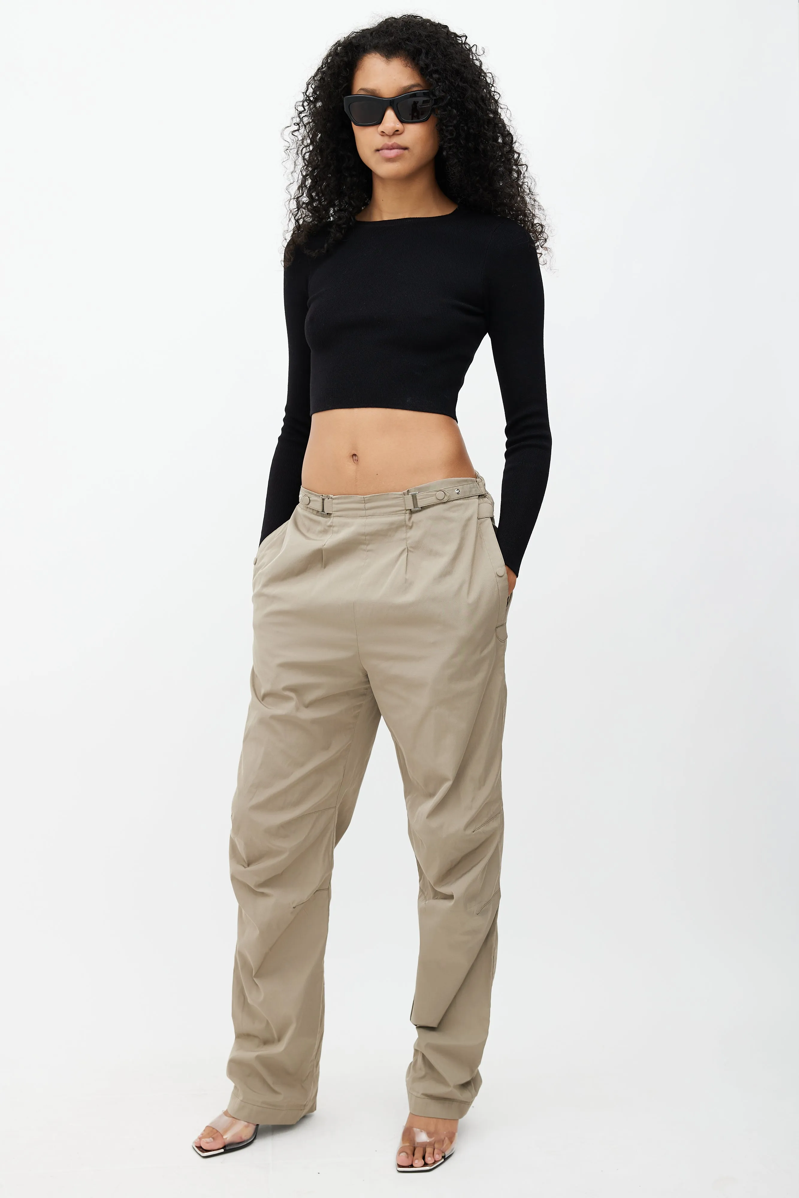Green Wide Leg Trouser