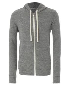 Grey Triblend - Unisex triblend full zip hoodie