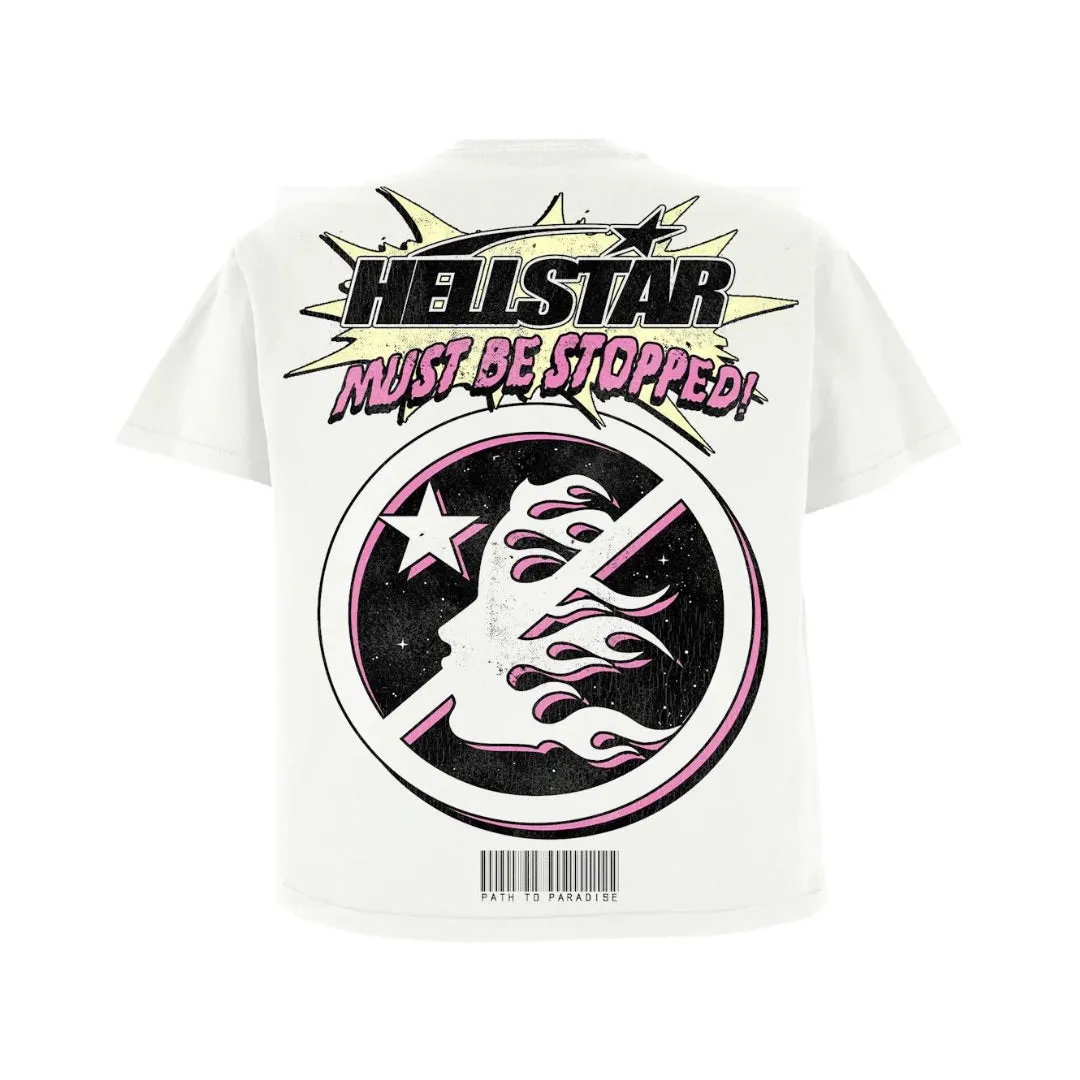 HELLSTAR BREAKING NEWS T-SHIRT WHITE