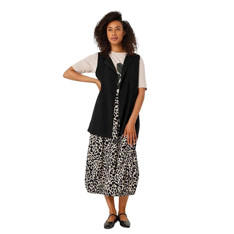 Jett Boucle Waistcoat Black