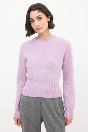 Light Purple Brushed Wool Sweater