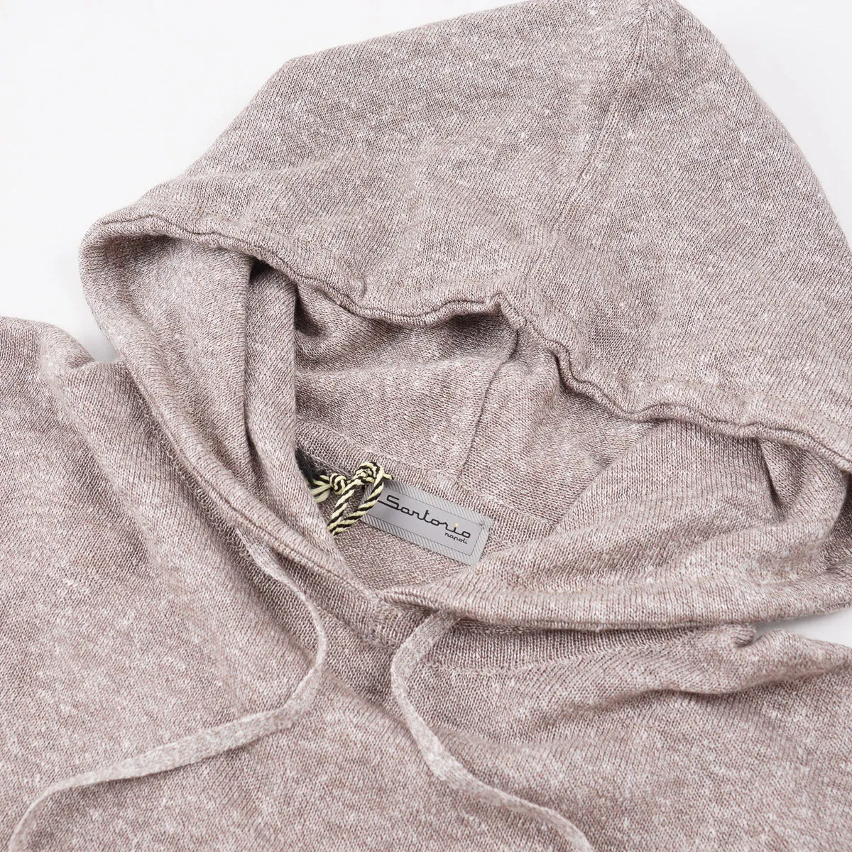 Sartorio Hooded Linen-Cotton Sweater