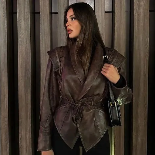Sheepskin Imitation Leather Jacket