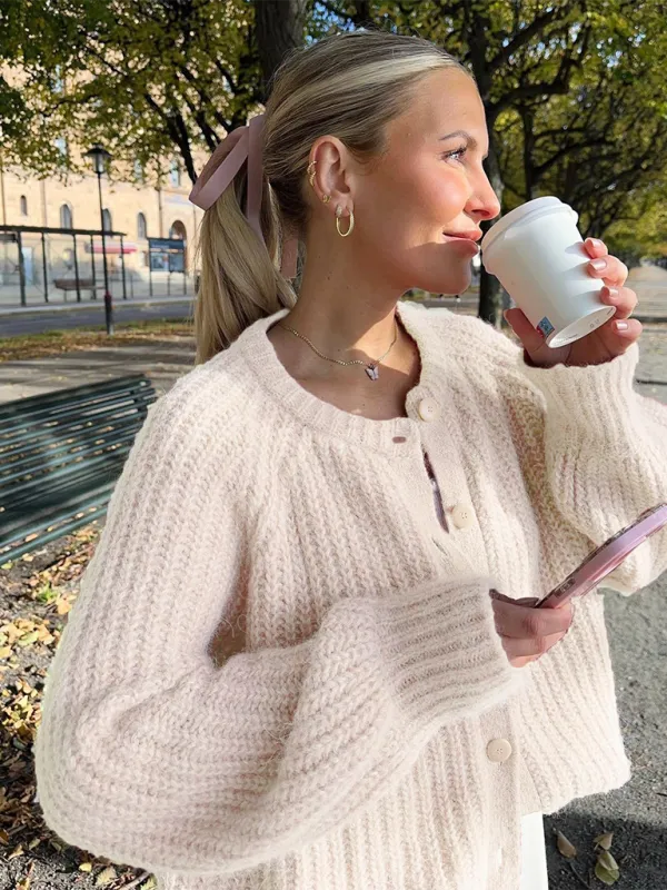 Soft Pink Cardigan