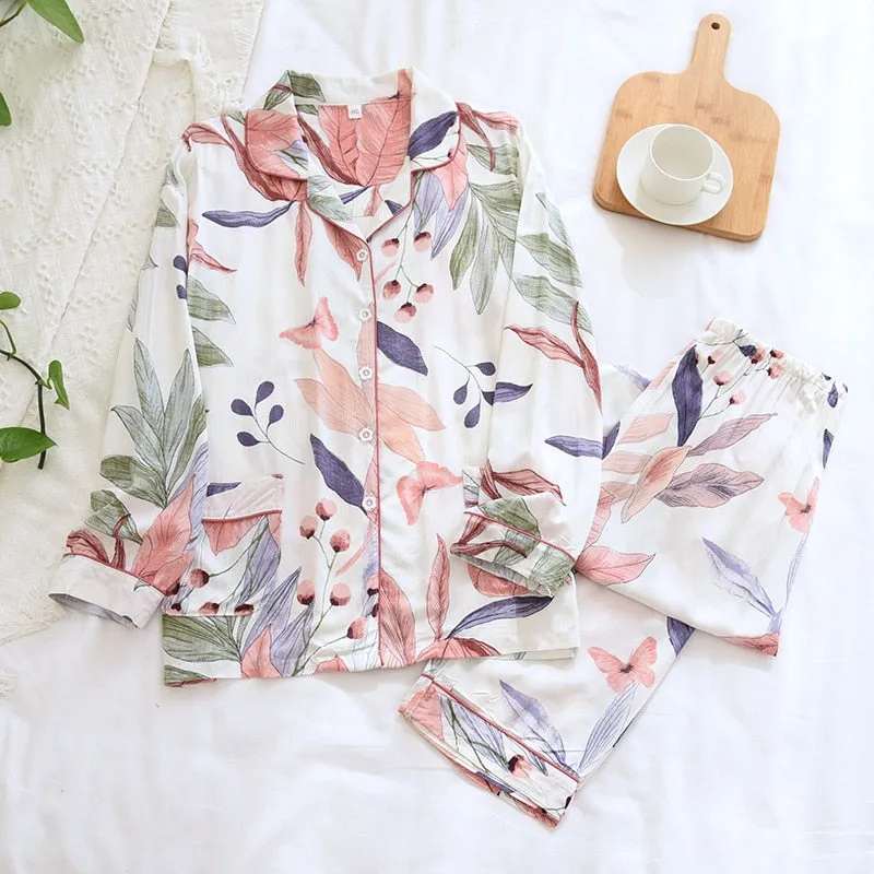 Spring & Summer Floral Pyjama Suit for Women