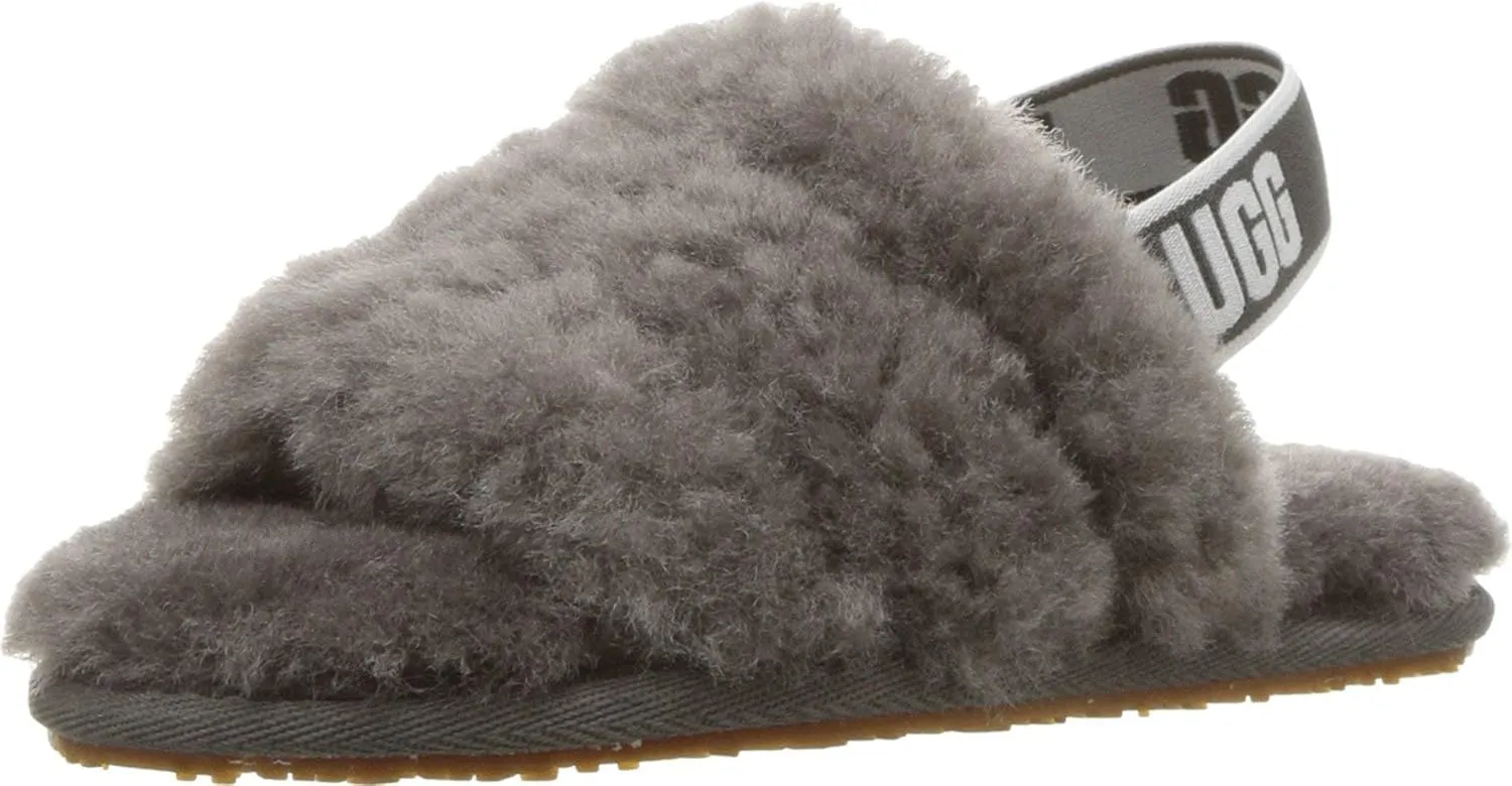 UGG Girls' Fluff Yeah Marble Slide