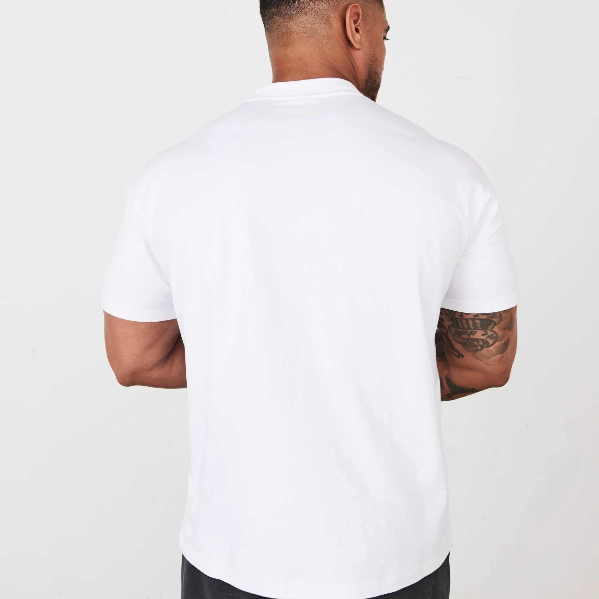 Vanquish Washed Collection White Oversized T Shirt