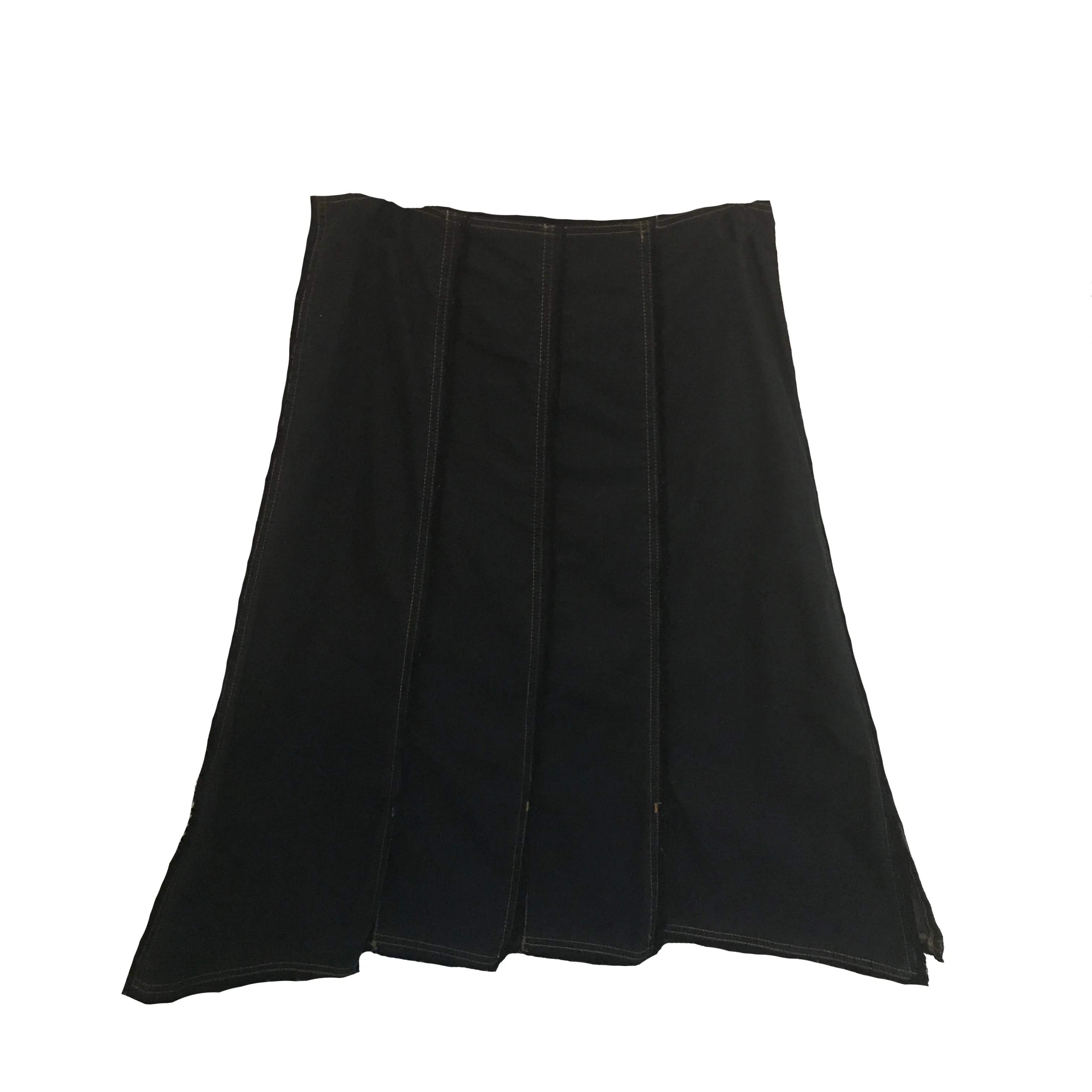 Vintage 1980s Deconstructed Pleated Denim Skirt