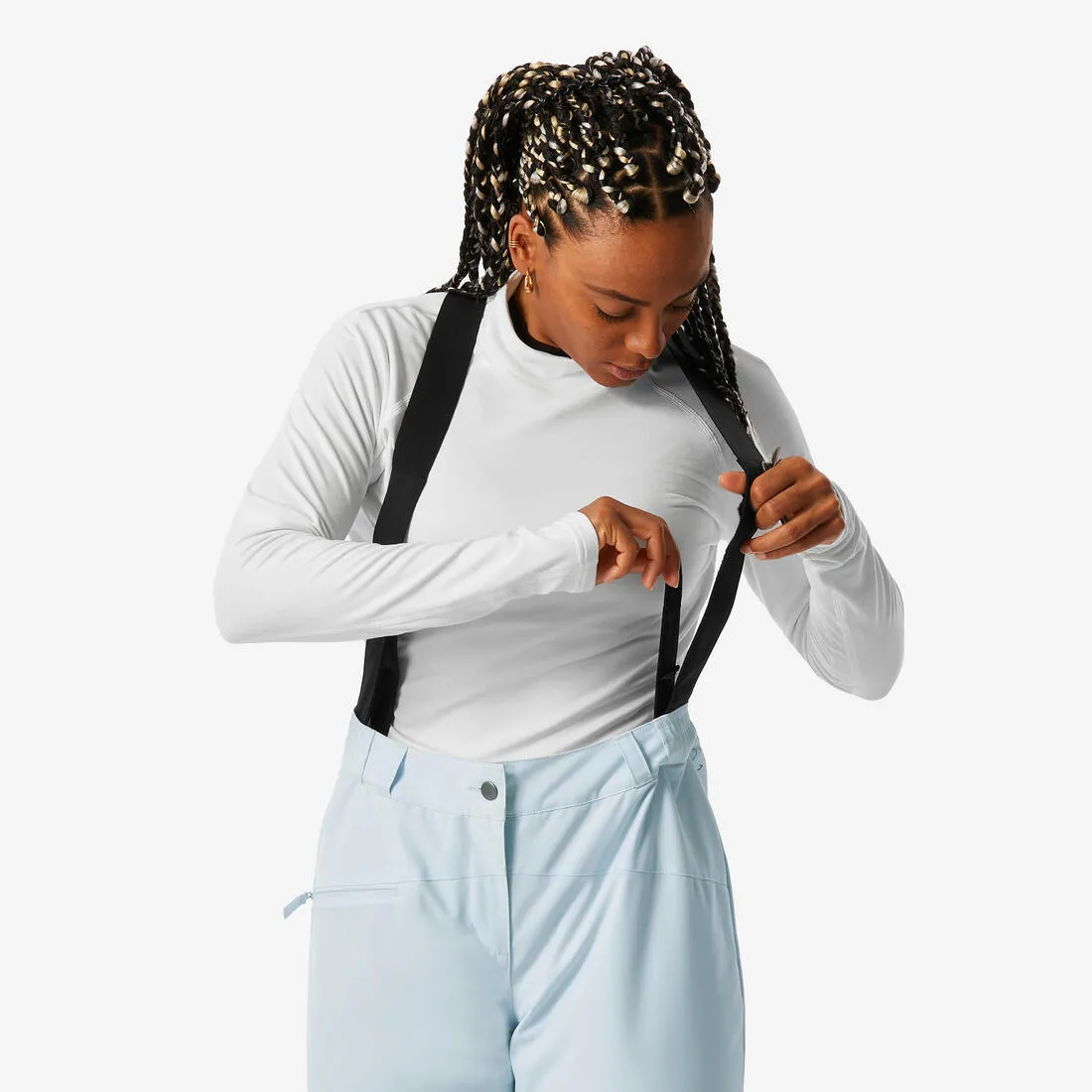 Women's warm and comfortable snowboard trousers, SNB 100